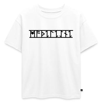 Madeleine - T-shirt enfant oversize en coton biologique Premium - blanc - Devant - AI Model Kid Male (0cm)