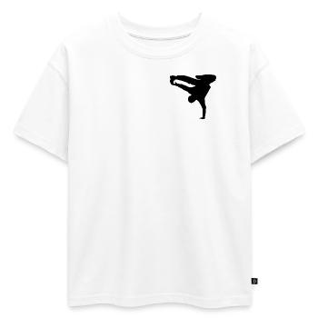 danse Capoeira - T-shirt enfant oversize en coton biologique Premium - blanc - Devant - AI Model Kid Male (0cm)