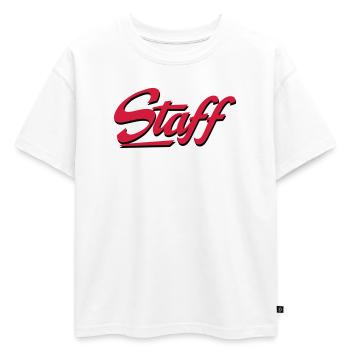 2541614 15210757 staff - T-shirt enfant oversize en coton biologique Premium - blanc - Devant - AI Model Kid Male (0cm)