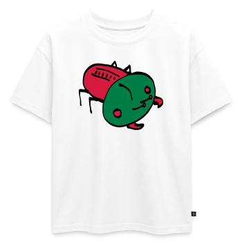 couleur insecte vecteur insecte animal rampant - T-shirt enfant oversize en coton biologique Premium - blanc - Devant - AI Model Kid Male (0cm)