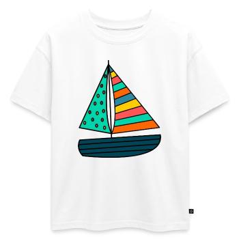 anniversaire. anniversaire décennie. humour. drôle - T-shirt enfant oversize en coton biologique Premium - blanc - Devant - AI Model Kid Male (0cm)