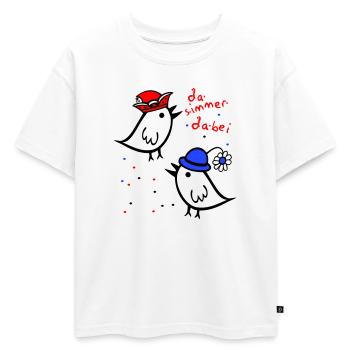 Il y a toujours un carnaval - T-shirt enfant oversize en coton biologique Premium - blanc - Devant - AI Model Kid Male (0cm)