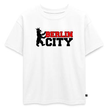 berlin_city_2 - T-shirt enfant oversize en coton biologique Premium - blanc - Devant - AI Model Kid Male (0cm)