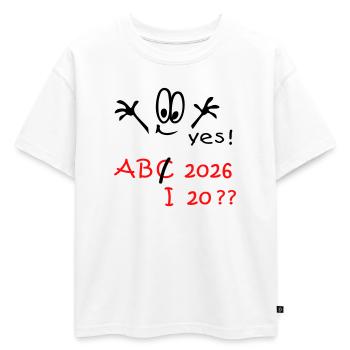 Abitur de rentrée scolaire 2026 ? - T-shirt enfant oversize en coton biologique Premium - blanc - Devant - AI Model Kid Male (0cm)
