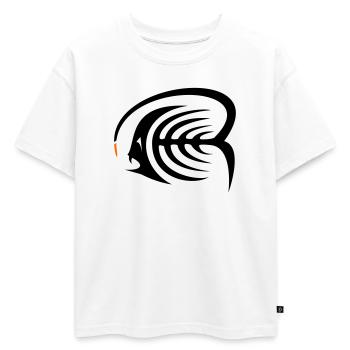 Poisson-grenouille - T-shirt enfant oversize en coton biologique Premium - blanc - Devant - AI Model Kid Male (0cm)