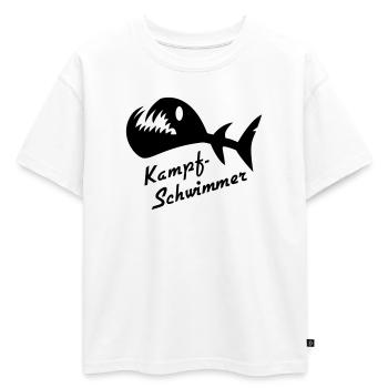 Bataille Poisson Fantasma 2 - T-shirt enfant oversize en coton biologique Premium - blanc - Devant - AI Model Kid Male (0cm)