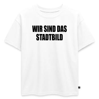 Nous sommes le paysage urbain - T-shirt enfant oversize en coton biologique Premium - blanc - Devant - AI Model Kid Male (0cm)