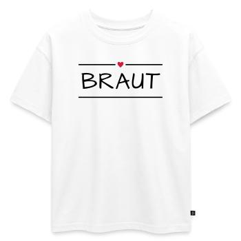 Fille de garçon - T-shirt enfant oversize en coton biologique Premium - blanc - Devant - AI Model Kid Male (0cm)