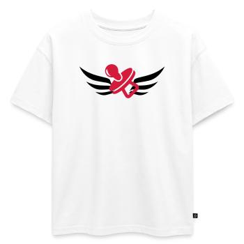 Childminder Nanny Baby Kindermädchen Nourrice - Oversized Kids' Premium Organic T-Shirt - white - Front - AI Model Kid Male (0cm)