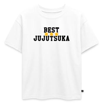 Jiu Jitsu / Jujutsu / Jiujitsu / Art Martial - T-shirt enfant oversize en coton biologique Premium - blanc - Devant - AI Model Kid Male (0cm)