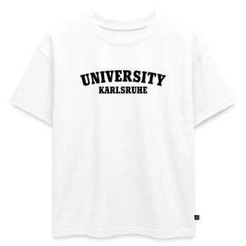 Université de Karlsruhe - T-shirt enfant oversize en coton biologique Premium - blanc - Devant - AI Model Kid Male (0cm)