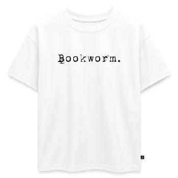 Rat de bibliothèque Livres Rat de bibliothèque - T-shirt enfant oversize en coton biologique Premium - blanc - Devant - AI Model Kid Male (0cm)