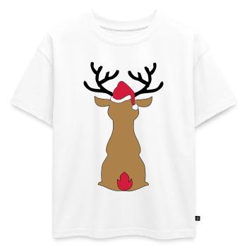 Jour de Noël - T-shirt enfant oversize en coton biologique Premium - blanc - Devant - AI Model Kid Male (0cm)