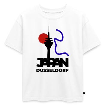 Le Japon se rend à Düsseldorf - T-shirt enfant oversize en coton biologique Premium - blanc - Devant - AI Model Kid Male (0cm)