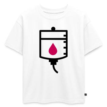 Traitement de thérapie du médecin goutte à goutte - T-shirt enfant oversize en coton biologique Premium - blanc - Devant - AI Model Kid Male (0cm)