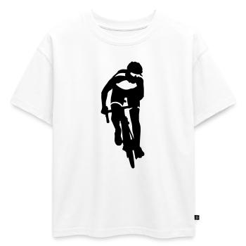 Racer - Oversized Kids' Premium Organic T-Shirt - white - Front - AI Model Kid Male (0cm)