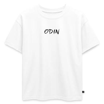 Odin - T-shirt enfant oversize en coton biologique Premium - blanc - Devant - AI Model Kid Male (0cm)
