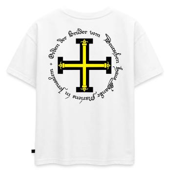 Ordre Teutonique - T-shirt enfant oversize en coton biologique Premium - blanc - Dos - AI Model Kid Male (0cm)