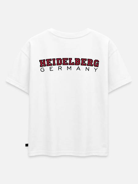 Heidelberg Germany Red/Black - Oversized Kids' Premium Organic T-Shirt - white