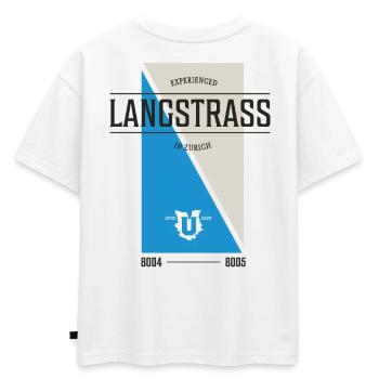 Zurich Langstrass Edition - T-shirt enfant oversize en coton biologique Premium - blanc - Dos - AI Model Kid Male (0cm)