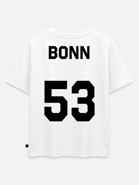 Bonn 53 - Oversized Kinder Premium Organic T-Shirt - Weiß
