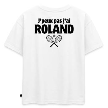 tennis, fan de tennis, match de tennis - T-shirt enfant oversize en coton biologique Premium - blanc - Dos - AI Model Kid Male (0cm)
