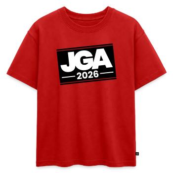 Jga 2026 Bachelor Party - Oversized Kids' Premium Organic T-Shirt - red - Front - AI Model Kid Male (0cm)