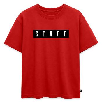 Personnel - T-shirt enfant oversize en coton biologique Premium - rouge - Devant - AI Model Kid Male (0cm)