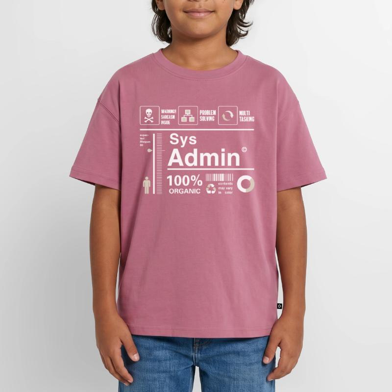 Sys Admin Programming Computer Nerd pc Board cpu Oversized Teens' Premium Organic T-Shirt