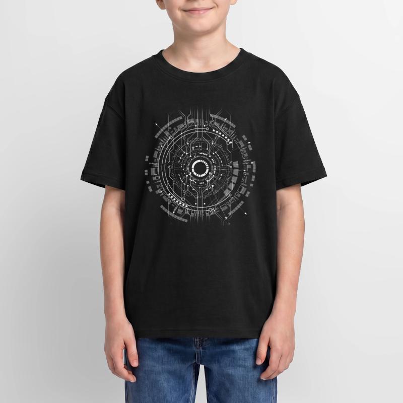 computer c-base stern space cpu nerd pc coder star Oversized Teens' Premium Organic T-Shirt