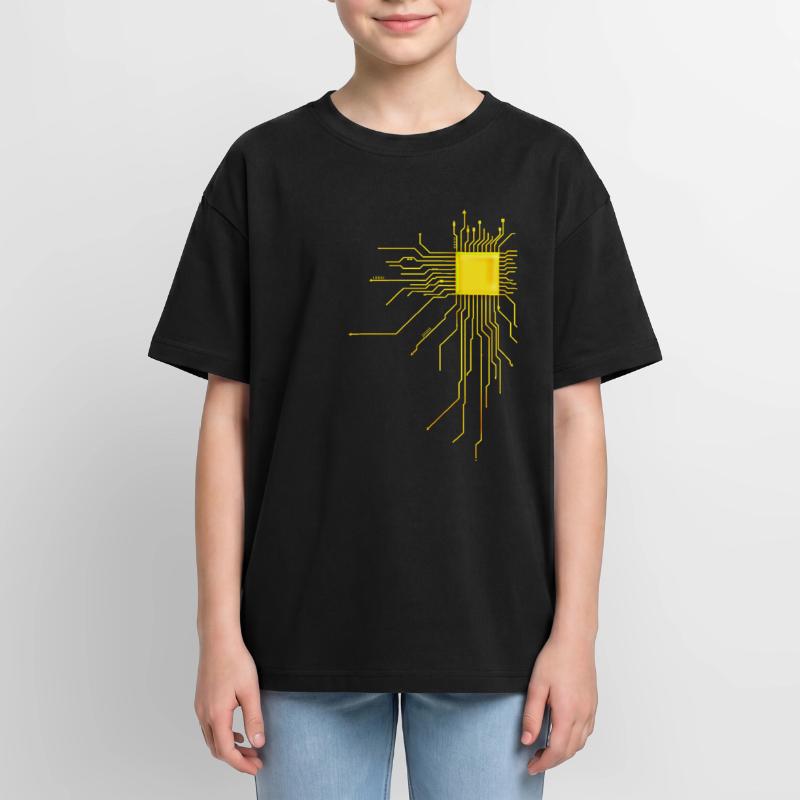 platine Core cpu Computer Nerd Programmer admin Oversized Teens' Premium Organic T-Shirt