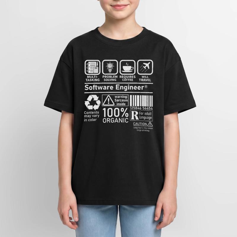 software engineer multi tasking problem solving Oversized Teens' Premium Organic T-Shirt