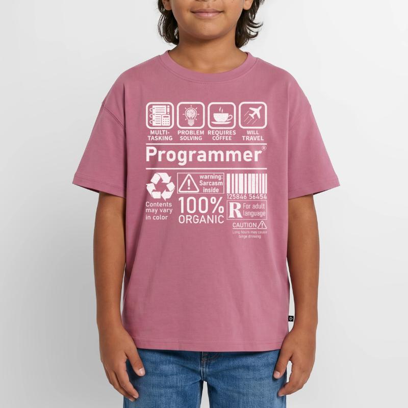 Programmer multi tasking problem solving requires Oversized Teens' Premium Organic T-Shirt