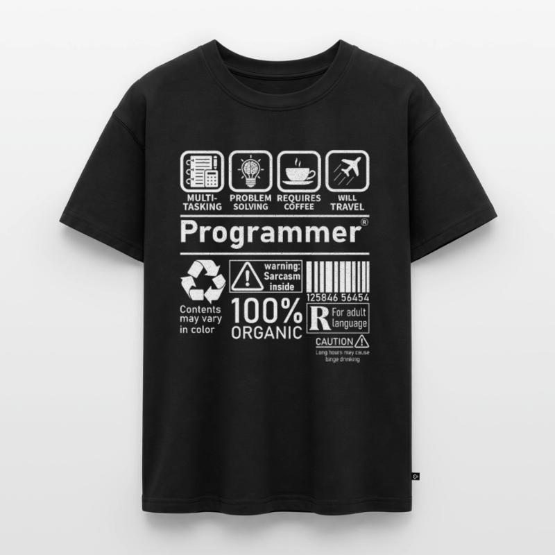 Programmer multi tasking problem solving requires Oversized Teens' Premium Organic T-Shirt