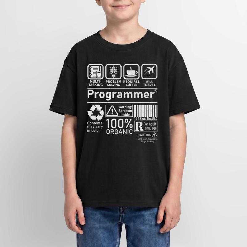 Programmer multi tasking problem solving requires Oversized Teens' Premium Organic T-Shirt