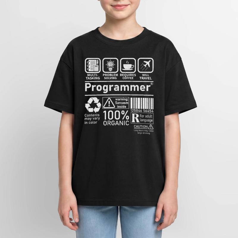 Programmer multi tasking problem solving requires Oversized Teens' Premium Organic T-Shirt