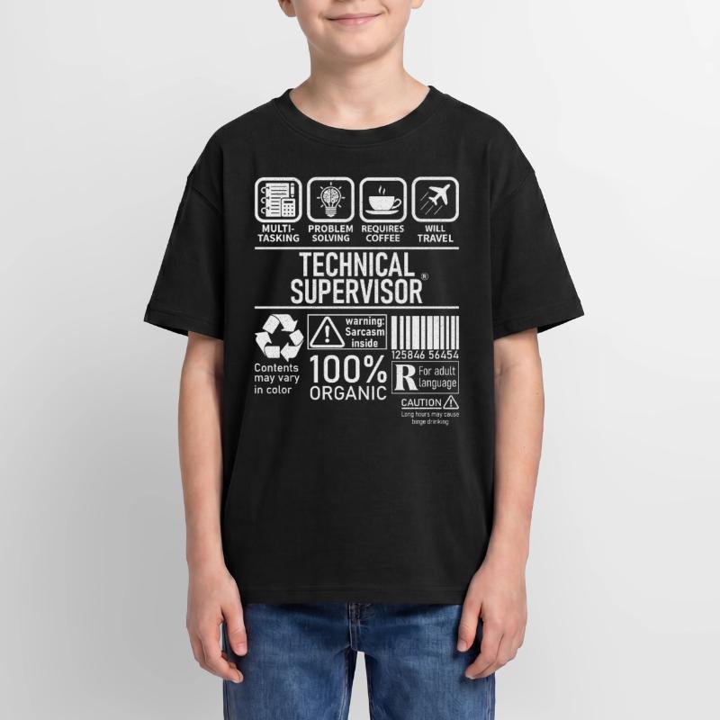 Technical Supervisor multi tasking problem solving Oversized Teens' Premium Organic T-Shirt