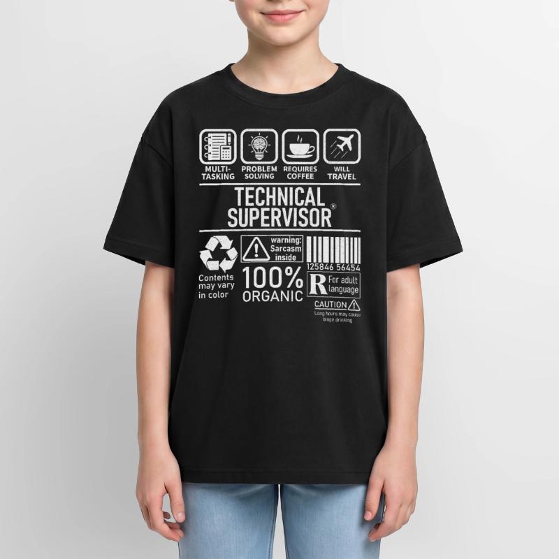 Technical Supervisor multi tasking problem solving Oversized Teens' Premium Organic T-Shirt