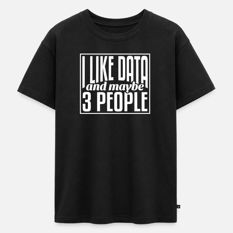 Data Data Science Data Analyst - Oversized Teens' Premium Organic T-Shirt - black