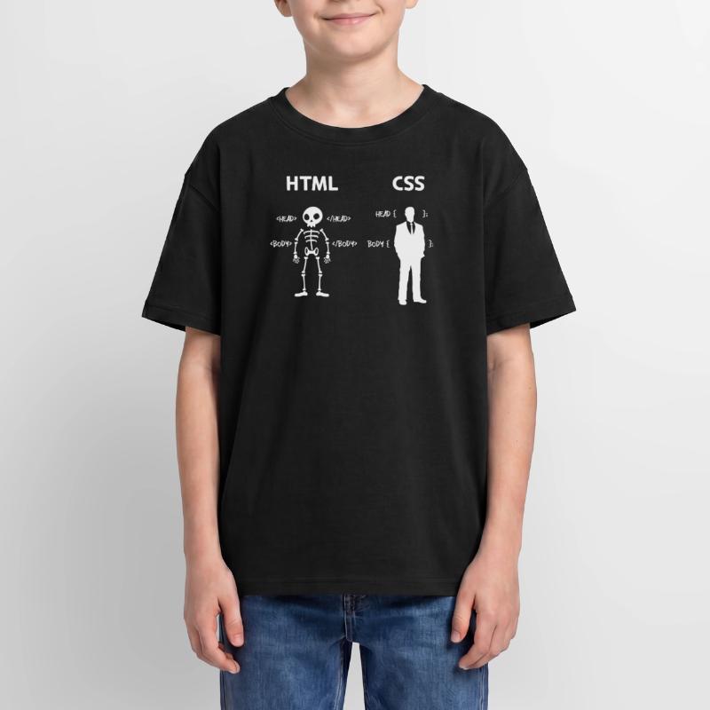 Code Css C++ Php Java Developer Code Scripting Oversized Teens' Premium Organic T-Shirt