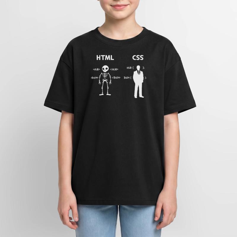 Code Css C++ Php Java Developer Code Scripting Oversized Teens' Premium Organic T-Shirt