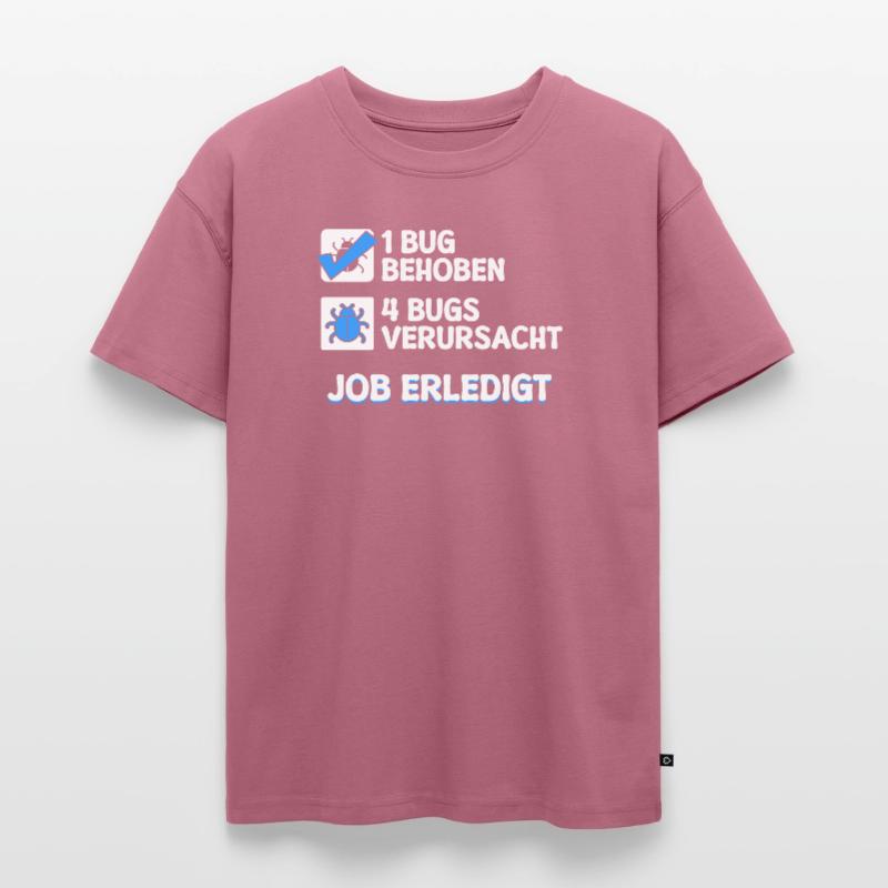 Developer Coden Skripting Bugs Debug Bugfixing Oversized Teens' Premium Organic T-Shirt