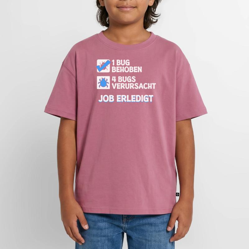 Developer Coden Skripting Bugs Debug Bugfixing Oversized Teens' Premium Organic T-Shirt