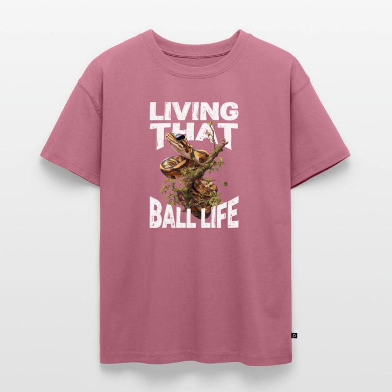 King Python Snakes Lover Terrarium Python Oversized Teens' Premium Organic T-Shirt