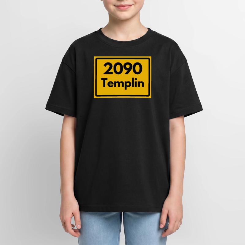 OLD POSTCODE POSTCODE RETRO 2090 TEMPLIN HEIMAT Oversized Teens' Premium Organic T-Shirt