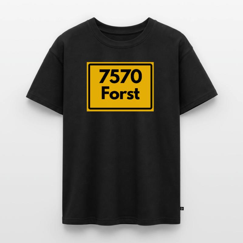 OLD POSTCODE POSTCODE RETRO 7570 FORST Oversized Teens' Premium Organic T-Shirt