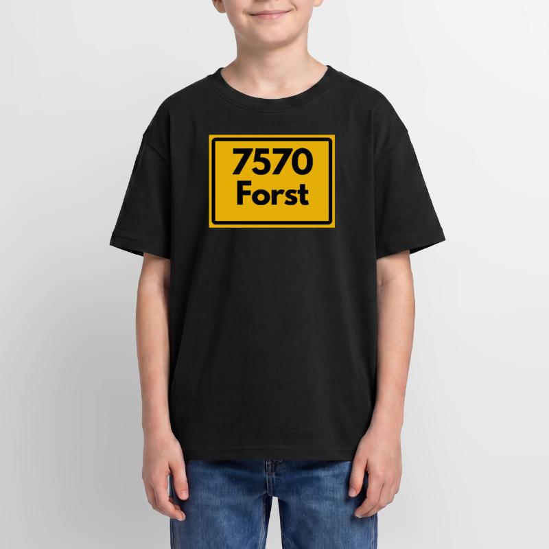OLD POSTCODE POSTCODE RETRO 7570 FORST Oversized Teens' Premium Organic T-Shirt