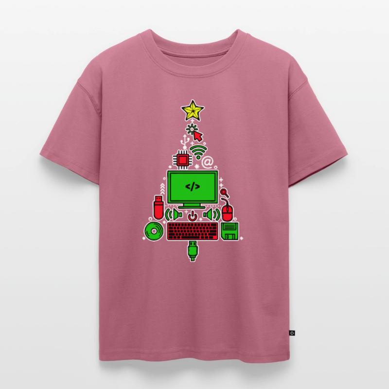 Code Debug Scripting Developer Computer Geek Oversized Teens' Premium Organic T-Shirt