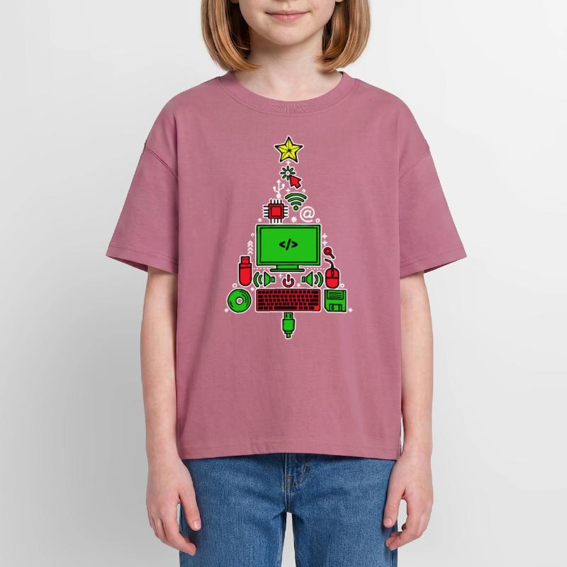 Code Debug Scripting Developer Computer Geek Oversized Teens' Premium Organic T-Shirt