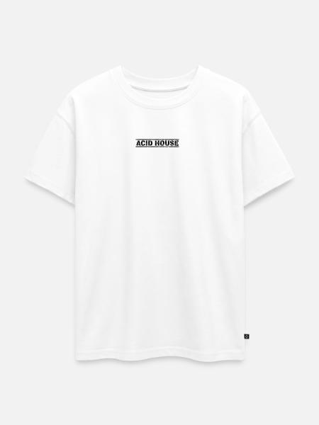 Acid House - T-shirt Premium oversize ado en coton biologique SPREAD - blanc
